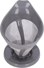 Coffee Strainer Stainless Steel Fine Mesh Pour Over Coffee Dripper Hand Drip Filter Cone for Home Office Travel Camping Portable Reusable Easy Clean Dishwasher Safe (Grey)