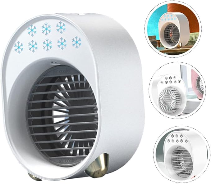 Cabilock 1pc Usb Desktop Air Cooler Conditioner Fan Multi-filtering Compact Design for Clean Office Outdoors