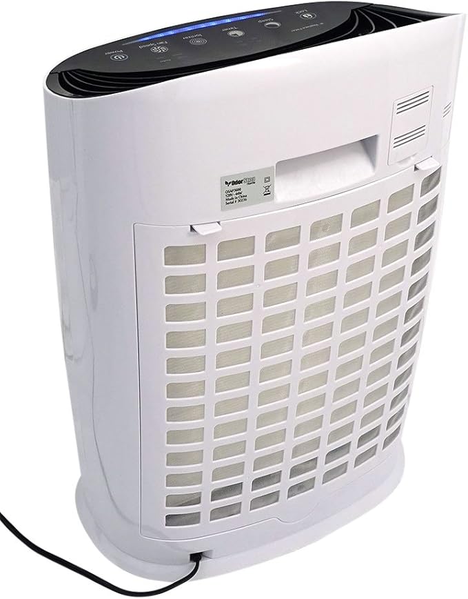 OdorStop HEPA Air Purifier with H13 HEPA Filter, Active Carbon, Multi-Speed, Sleep Mode and Timer (OSAP3600, Bright White)