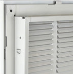 Venti Air 10" X 10" Steel Return Air Filter Grille - Removable Face/Door for 1 inch Filters - HVAC Duct Cover Grill (2-3 Business Day Delivery) [Outer Dimension: 12.5"W X 12.5" H]