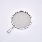 1 Piece Stainless Steel Filter Mesh Ceramic Glaze Filter Mesh Stainless Steel Sieve Strainer Pottery Filter with Handle Glaze Mud Strainer Sifter for Clay Pottery Art, Round