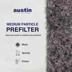 Austin Air Bedroom Machine 5 Stage Replacement Filter, White – Zeolite with HEGA cloth, Air Filters for Home, and Carbon Filter Replacement for Superior Air Quality, Model FR402