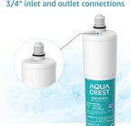 AQUA CREST AP431 Replacement for Aqua-Pure AP430SS, Whole House Scale Inhibitor Water Filter, Helps Prevent Scale Build Up On Hot Water Heaters and Boilers, Pack of 1