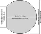 Half circle mirror，half circle mirrors for wall，half moon mirrors for wall，Dimmable LED Vanity Mirror Half Circle,Illuminated Mirror with Demister Pad, Anti-fog bathroom mirror，3 colours dimmable(Whit