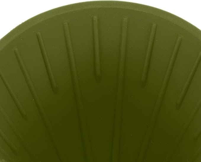 Reusable Silicon Resin Coffee Filter Strainer Dripper Portable Coffee Machine Accessory for Home Outdoor Camping Office Travel Lightweight Durable Easy Clean (Green)