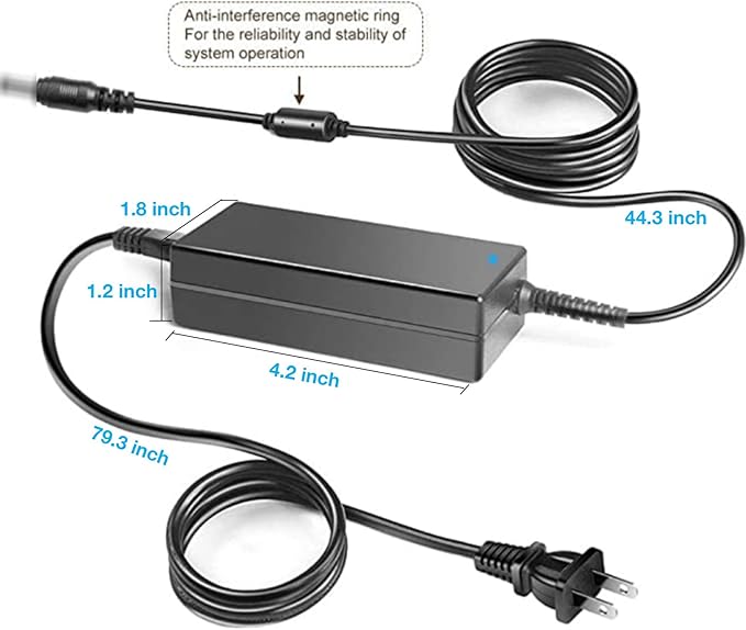 24V AC/DC Adapter Compatible with MORENTO HY4866 Air Cleaners Home Room Air Quality Sensors H13 HEPA Filter Remove Dust Pet Hair Smoke Air Inlet 24VDC Power Supply Cord Cable Battery Charger