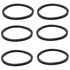 6PCS Kitchen Sink Filter Sealing Ring, Narrow Edge Rubber Gasket for Drain Pipe, Waste Pipe Gasket, 1-1/2 inch Drain Pipe Sink Odor Collector Siphon, 1.5-inch Inclined Sliding Joint Rubber Ring