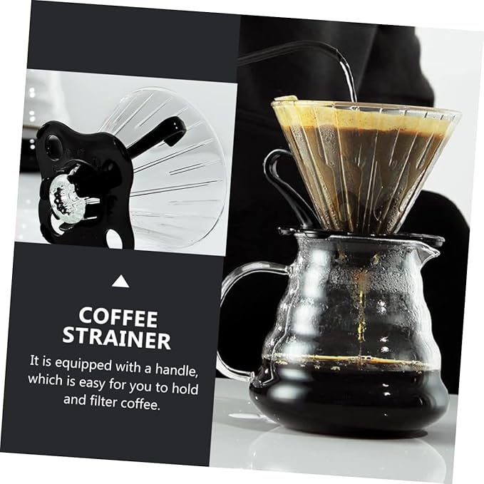 GLEAVI Manual Coffee Pot Funnel Filter Funnel Precision Strainer Safe for Household Use Easy Extraction