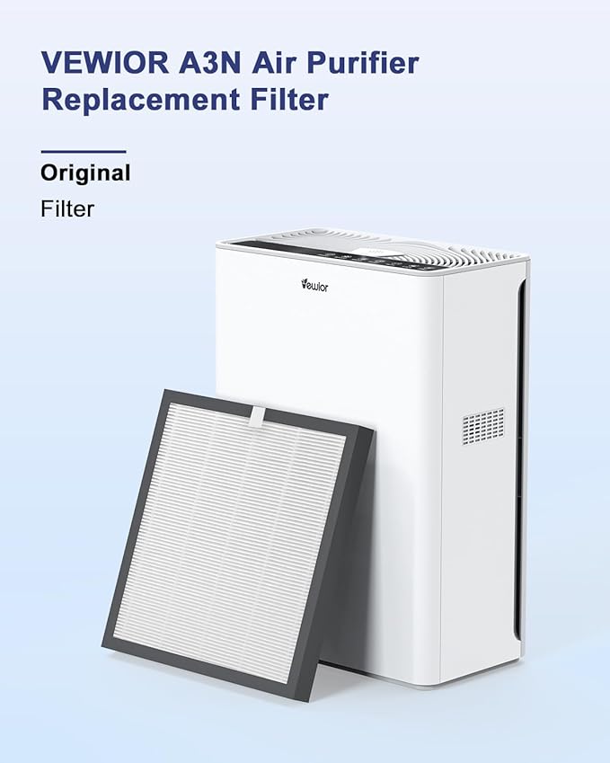 VEWIOR A3 Air Purifier Replacement Filter（2 Pack）