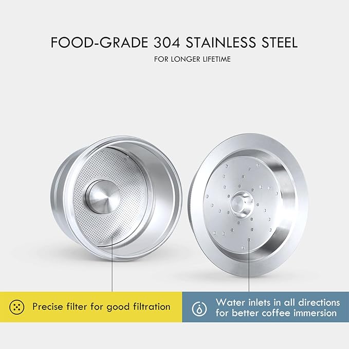 Sturdy Stainless Steel Coffee Filter Portable Filter Portable for Home and Use User Friendly Coffee Filter