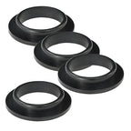 4PCS 40mm (1.57") Silicone Sealing Gaskets - L/O/Convex Shape Washers for Bathroom Sink Drain, Basin Waste Pipe & Odor-Proof Drainage