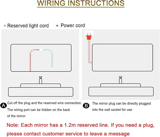 Bathroom Mirror with LED Lights，Smart Illuminated LED Bathroom Mirror，Energy-Saving LED Smart Mirrors，LED Mirror for Bathroom，with Demister Pad and Smart Touch Switch(H80*W90cm/H31.5*W35.4IN)