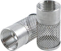 Dia Hose Inlet Suction Strainer Filter, Stainless Steel Water Pump Filter for Garden Irrigation, High Pressure Water Pump, Sprayer & Plumbing Systems (2Pcs 25mm)