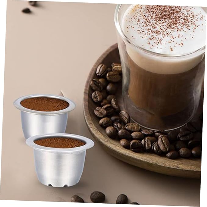 Homoyoyo Coffee Pod Filters Reusable Filter Cup Professional Drainer Compact Strainer