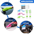 Beaupretty 8pcs Window Groove Cleaning Brush Set Soft Bristles for Wet and Dry Use, Multi-Functional Gaps Scrubber for Windowsills and Tracks, Household Cleaning Tool for Home and Kitchen