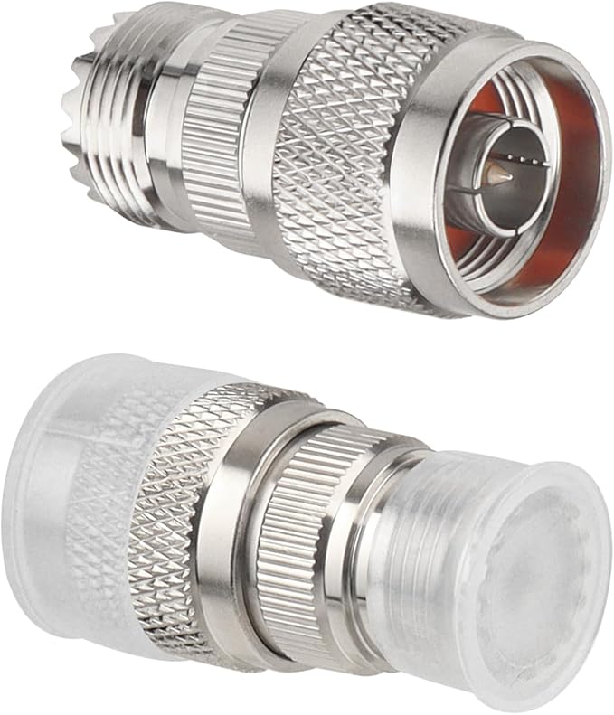 10 Pack N Male to UHF Female SO-239 Connector Adapter N Connector to PL-259 SO239 RF Coaxial Cable Adapter