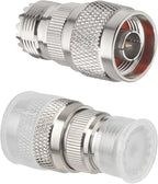 2 Pack N Male to UHF Female SO-239 Connector Adapter N Connector to PL-259 SO239 RF Coaxial Cable Adapter