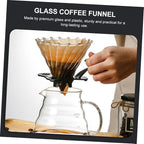 GLEAVI Manual Coffee Pot Funnel Filter Funnel Precision Strainer Safe for Household Use Easy Extraction