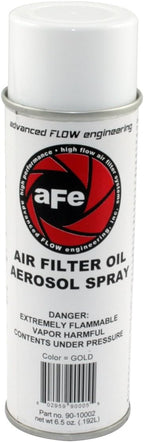 aFe Power Air Filter Oil: 6.25oz Aerosol Filter Oil - Gold, Restores Pro GUARD7 Engine Air Filters, #90-10002