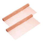 uxcell 2 Pack Copper Mesh, 40" x 13" 100 Mesh Pure Copper Wire Mesh Dense Filter Screen Mesh for Hole Blocking Gardening Sealing Distilling
