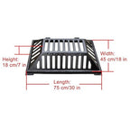 Manhole Cover and Frame Ductile Iron, Heavy Duty Drain Grate, One-Piece Design, Reinforced Drainage Covers for Yard, Garden, Construction Sites(75 * 45 * 18 cm/30 * 18 * 7 in)