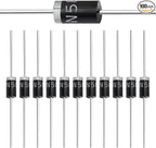 (Pack of 100 Pieces) Chanzon 1N5817 Schottky Barrier Rectifier Diodes 1A 20V DO-41 (DO-204AL) Axial 5817 IN5817 1 Amp 20 Volt