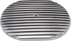 1 Set SHLPDFM Air Cleaner Polished Aluminum Silver 12"" Oval Full Finned Air Cleaner Assembly Fits for Chevy, Ford, & Mopar Hot Rod