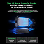 3D Printing Professional Air Purifier Smart Touch Control 360°All-Round Purification Real-Time PM2.5 Display for Creality K1 Series K2 Series 3D Printer DIY Fits for Most FDM Enclosure Cover