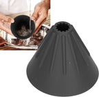 Silicone Coffee Dripper Collapsible Coffee Filter Foldable Portable Reusable Travel Camping Office Home Free Lightweight Easy Brew (Black)