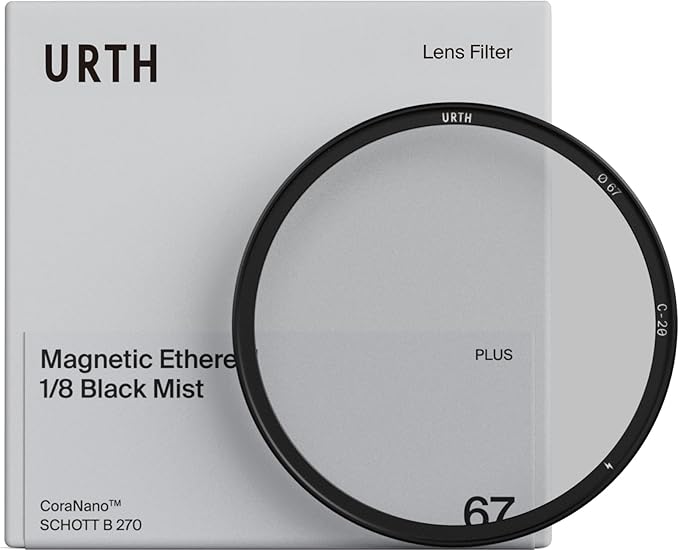 Urth 52mm Magnetic Ethereal Black Mist ⅛ Diffusion Lens Filter (Plus+) - Cinematic Effect, 20-Layer Nano-Coated Light Dispersing Particles