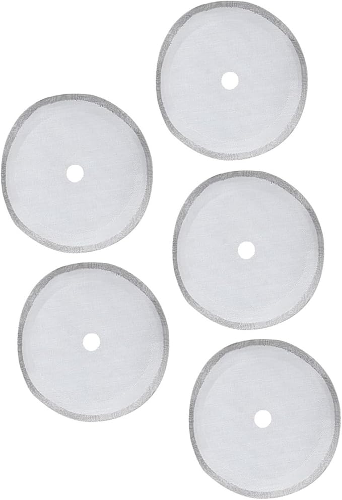 Press Filter Screen, 5Pcs 304 Stainless Steel Coffee Filter Universal French Portable Detachable Coffee Pot Mesh Filter Accessory for Coffee Makers Tea Particles (Large-1000ml)
