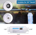Mornajina 4 Pieces Calcium Inhibitor Filter, Outdoor Misting System Protector for Mist Nozzle, Preventing Scale Buildup from Clogging Up