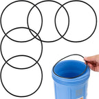 10-pack Water Filter O-rings, 5.51 Inch Sealing Gaskets for 151122 Housing, Rubber Replacement Parts for Large Filtration Systems, Flexible Leakproof, 1-set