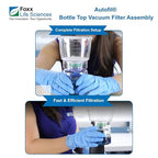 Foxx Life Sciences 1141-RLS Autofil Sterile Disposable Vacuum Filter Units with 0.45um PES Membrane for Prefiltration or Clarification, 250mL, Pack of 12