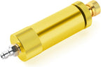 MEANLIN MEASURE 30Mpa Water-Oil Separator With 20 inch Spring Flexible Hose and 8MM & M10 Fast Connecting Internal Thread Mother Head For High Pressure Air Compressor Pump Yellow