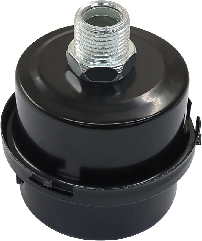 2 Pcs Air Compressor Silencer, 3/8" Thread Air Compressor Intake Filter 16mm Air Compressor Filter Noise Muffler