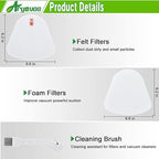 4 Foam & Felt Filters Replacement for Shark Navigator Lift-Away Vacuum ZU503AMZ, NV350, NV351, NV352, NV355, NV356E, NV357, NV360, UV440, UV490, UV500, UV540, UV550, Part XFF350 XHF350