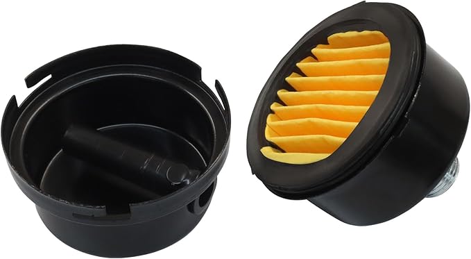2 Pcs Air Compressor Silencer, 3/8" Thread Air Compressor Intake Filter 16mm Air Compressor Filter Noise Muffler