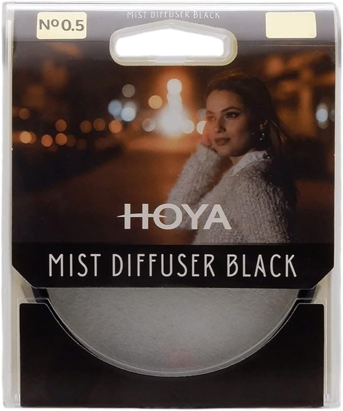 Hoya 67mm Mist Filter Black Diffuser No. 0.5 - Black Mist Filter for Camera Lenses - Soft Diffusion Effect for Portrait Photography & Cinematic Look, Reduces Contrast & Softens Wrinkles