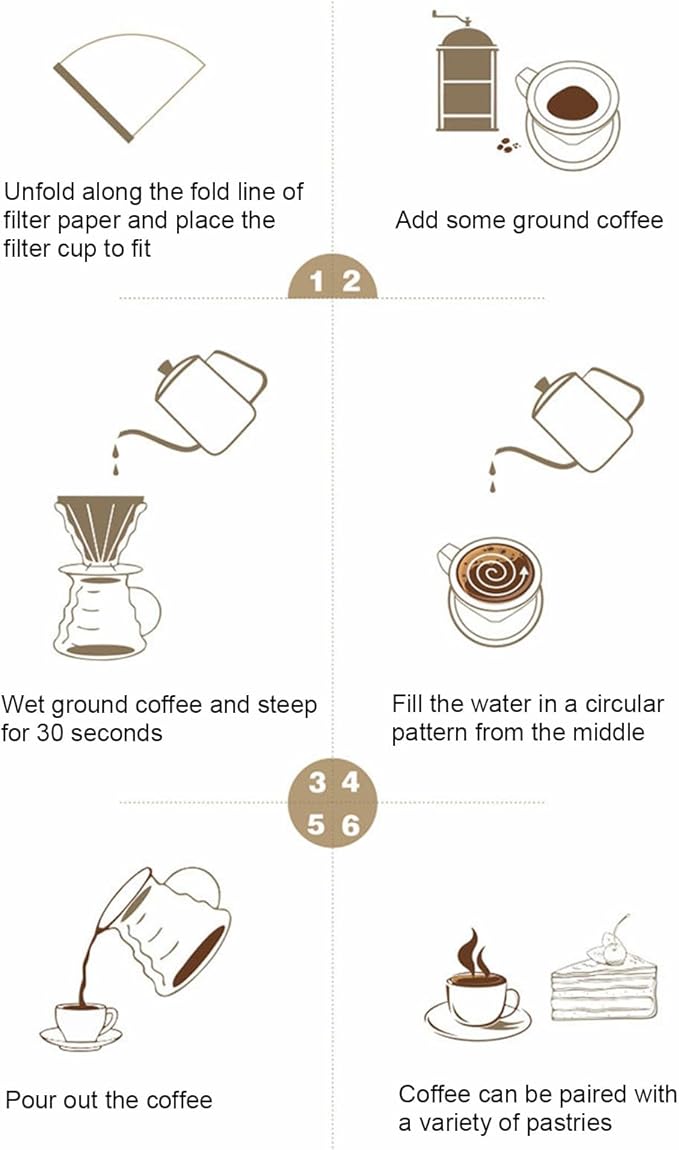 Cone Shape Coffee Filter Cup with Comfortable Grip Portable Dripper Household Hand Brewed Maker Coffee Filter