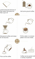 Coffee Filter Cup Dripper Cone for Home Kitchens Slow Brewed Maker with Comfortable Grip Portable Dripper