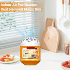 Indoor Air Purification Dust Removal Magic Box, Multi Functional Dust Removal and Purification, Portable Air Cleaner for Pet Areas Home Car Office (1pcs)