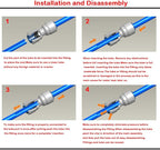 YZM 1/2" Male Thread x 1/4" OD tube Quick Connector fittings Water Purifiers Filters Reverse Osmosis Systems accessories set of 5.