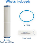 Kind Water 5-Micron Sediment Filter Replacement – Kind & Evo E-1000/E-2000/E-3000 Whole House Systems – Includes O-Ring & Lubrication – 6–12 Month Filter