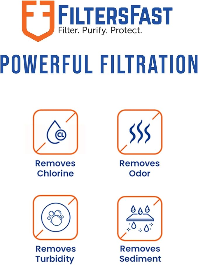 Filters Fast PH21100 Compatible Replacement for GE MWF Carbon Water Filter Cartridge for Fridge Refrigerator Water Dispenser