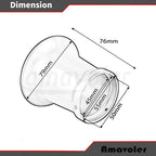 50mm Carburetor Air Filter Trumpet Velocity Stack Funnel CNC Alloy Parts Fit for PE VM 21mm,24mm,26mm,28mm,30mm, for Honda Yamaha Kawasaki ATV Dirt Bike Carb Intake Wind Horn Cup. (black)