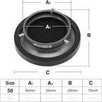Carburetor Carb Velocity Stack Air Filter Cleaner Modified Trumpet Aluminum Alloy with Sponge Filter Steel Mesh for PWK 21-30mm Short Fast Intake Suggest for Small Displacement (Titan, 50mm)