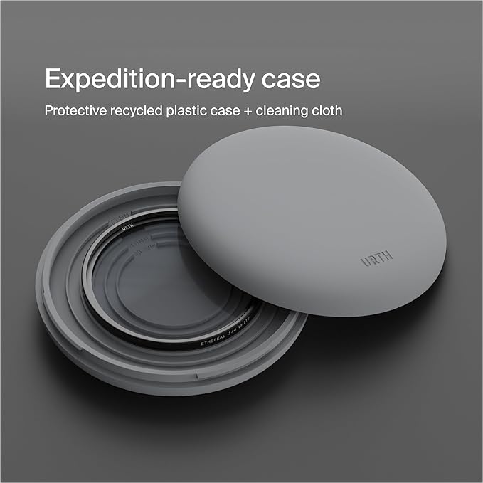 Urth 49mm Ethereal White Mist ¼ Diffusion Lens Filter (Plus+) - Cinematic Effect, 20-Layer Nano-Coated Light Dispersing Particles