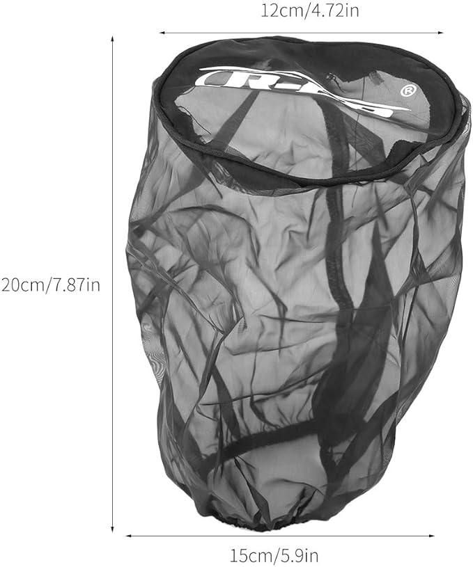 Filter Wrap Universal Air Filter Cover for High Air Intake Filters Dust Cloth Black (Big)