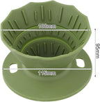 Portable Coffee Dripper, Silicone Collapsible Design for Easy Pour Over Making, for Travel and Outdoors (green)